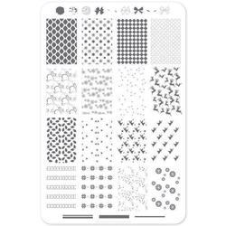 Pretty Paper - Retro (CjS C-23), stampingplade, Clear Jelly Stamper